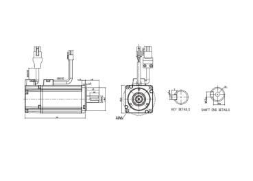 Delta Servomotor ECMA-C11010SS 1,0KW mit Bremse