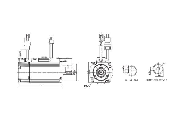 Delta Servomotor ECMA-C11010SS 1,0KW mit Bremse